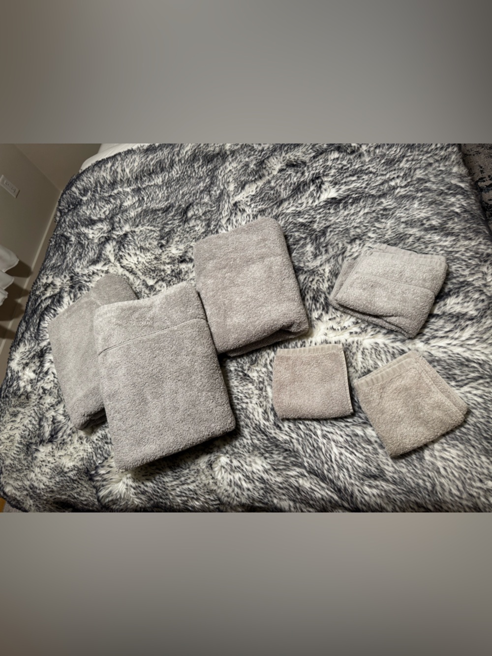 Casaluna Modal Cotton Towel Set - 6 Piece - Grey